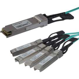 StarTech.com Cisco QSFP-4X10G-AOC10M Compatible QSFP+ Active Optical Breakout Cable