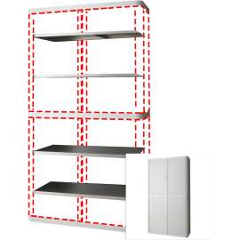 Paperflow USA easyOffice 80" Gray Storage Cabinet