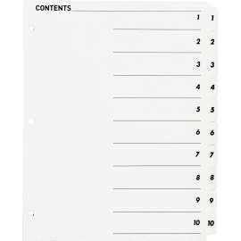 Bus. Source TOC Quick Index Dividers