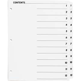Bus. Source TOC Quick Index Dividers