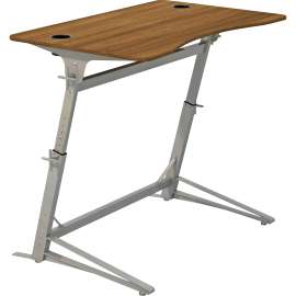 Verve Standing Desk, 47.25w x 31.75d x 42h, Walnut