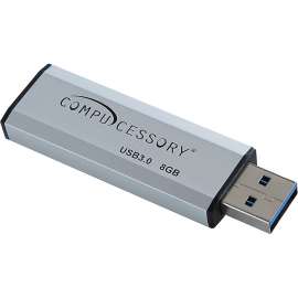 Compucessory - 8 GB Silver USB 3.0 Flash Drive (1 per Pack)