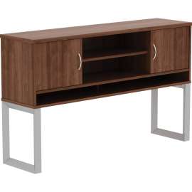 Lorell Walnut Laminate Freestanding Hutch