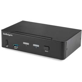 StarTech.com 2 Port DisplayPort KVM Switch, 3840 x 2160 60Hz