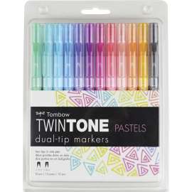 Tombow TwinTone Brights Dual-tip Marker Set
