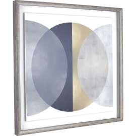 Lorell Circle Design Framed Abstract Art