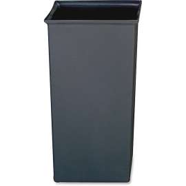 Rigid Liner, Square, Plastic, 24.67 gal, Gray