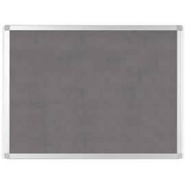 Bi-silque Ayda Fabric 36"W Bulletin Board