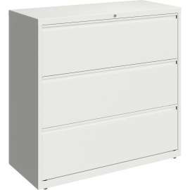 Lorell 42" White Lateral File - 3-Drawer