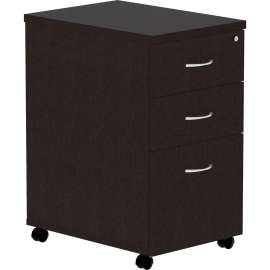 Lorell Essentials Espresso Laminate Pedestal