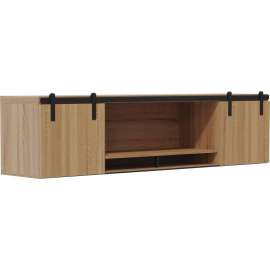 Safco 72" Mirella Wall-Mounted Hutch with Wood Doors