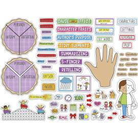Carson Dellosa Education Easy Anchor Charts: Reading Comprehension Bulletin Board Set Grade K-3