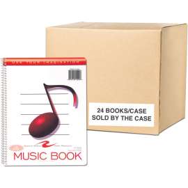 Roaring Spring Blank Manuscript Staff Composition Spiral Music Notebook, 1 Case (24 Total), 12 Stave, 11" x 8.5" 32 Sheets, 64 Pages