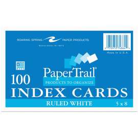 Roaring Spring PaperTrail Ruled Index Cards