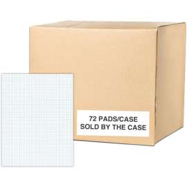 Roaring Spring 5x5 Graph Ruled Gummed Pad with Chipboard Back