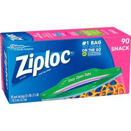 Ziploc® Snack Size Storage Bags, Clear