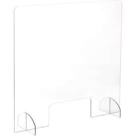 Safco Portable Freestanding Acrylic Sneeze Guard