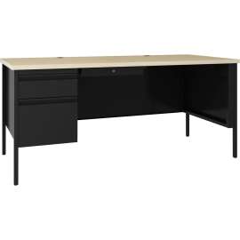 Lorell Fortress Steel Single-pedestal Desk