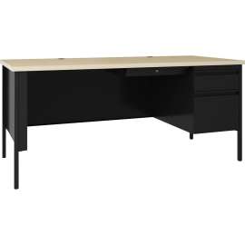 Lorell Fortress Series 66" Right Pedestal Desk