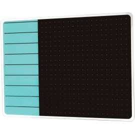 Floortex Viztex Dry-erase Magnetic Glass Whiteboard - Teal