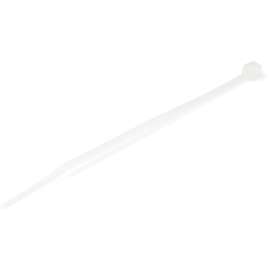 StarTech.com 4"(10cm) Cable Ties, 7/8"(22mm) Dia, 18lb(8kg) Tensile Strength, Nylon Self Locking Zip Ties, UL Listed, 100 Pack, White