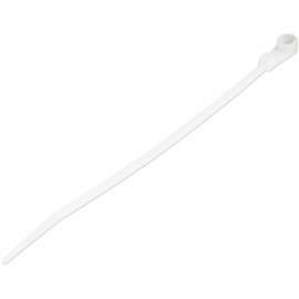 StarTech.com 6"(15cm) Cable Ties with Mounting Hole, 1-1/2"(40mm) Dia, 40lb(18kg) Tensile Strength, Nylon Zip Ties, UL Listed, 100 Pack