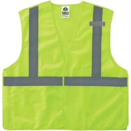 Ergodyne GloWear 8215BA Class 2 Econo Breakaway Vest, Lime, 4XL/5XL