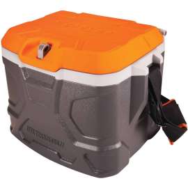 Ergodyne 5170 Chill-Its Industrial Hard Sided Cooler, 17 Quart, Orange/Gray