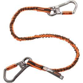 Squids 3119F(x) Double-Locking Dual Carabiner Tool Lanyard with Swivel - 25lbs