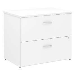 Bush Studio C Lateral File Cabinet, White