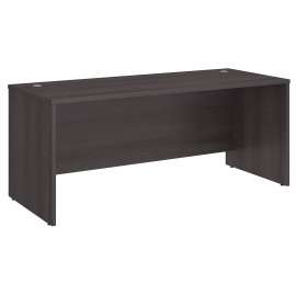 Bush Studio C 72W x 30D Office Desk, Storm Gray/Storm Gray