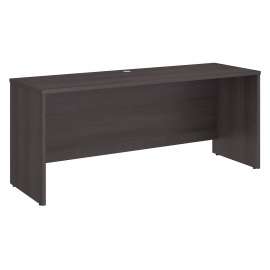 Bush Studio C 72W x 24D Credenza Desk, Storm Gray/Storm Gray