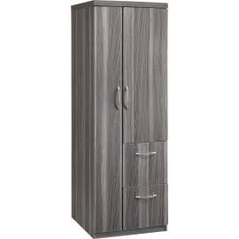 Safco Aberdeen Series Personal Storage Tower Including 2 File Drawers Gray Steel
