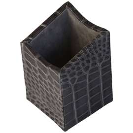 Protacini Castlerock Gray Italian Patent Leather Pencil Cup