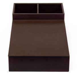 Dacasso Leatherette Coffee Condiment Organizer