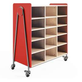 Safco Whiffle Typical Triple Rolling Storage Cart