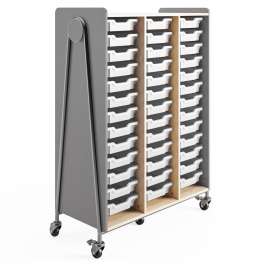 Safco Whiffle Typical Triple Rolling Storage Cart