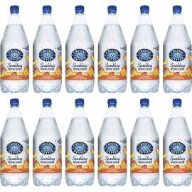 Crystal Geyser Natural Peach Sparkling Spring Water