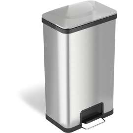 HLS Commercial AirStep Stainless Steel Step Trash Can