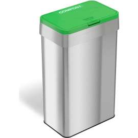 HLS Commercial Rectangular Open Top Compost Bin/Lid