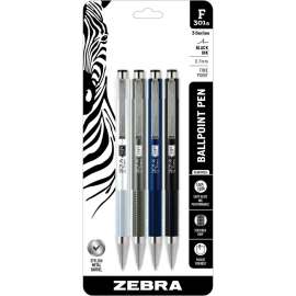 Zebra Pen 301A Stainless Steel Retractable Ballpoint Pens