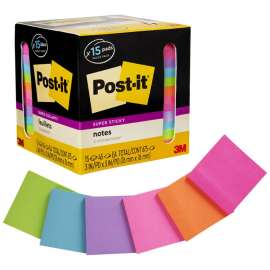 Post-it Super Sticky Notes, 3" x 3"