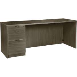 Lorell Prominence 2.0 Gray Elm Laminate Desk Unit