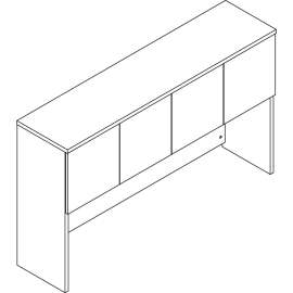 Lorell Prominence 2.0 Gray Elm Laminate Desk Unit