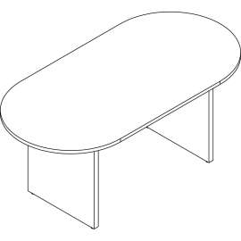 Lorell Prominence Racetrack Conference Table