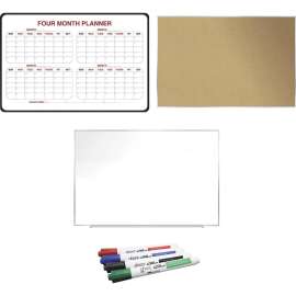 Ghent Dry Erase/Bulletin Board Kit