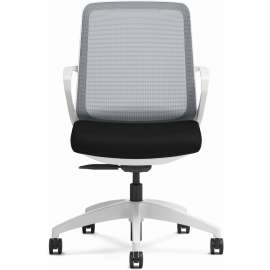 HON Ignition 2.0 Upholstered Mid-Back Task Chair, Supports Up to 300 lb, 17" to 22" Seat Height, Black