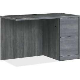 HON 10500 Series 3/4-Height Right Pedestal Credenza, 72" x 24" x 29.5", Kingswood Walnut