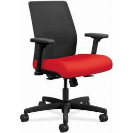 HON motivate nesting/stacking flex-back chair, supports up to 300 lb, 19" seat height, onyx seat, black back, black base