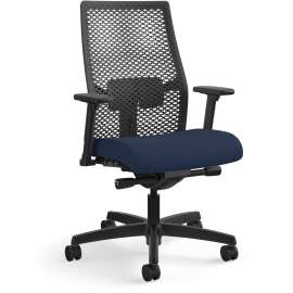 HON Accommodate Series Bariatric Chair with Arms, 33.5" x 21.5" x 32.5", Elysian Seat, Elysian Back, Charblack Legs